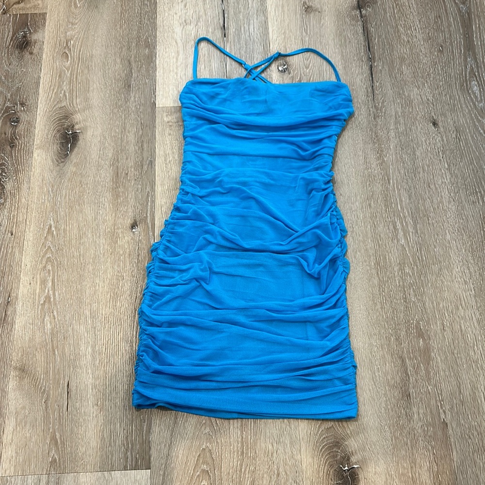 Blue homecoming dress